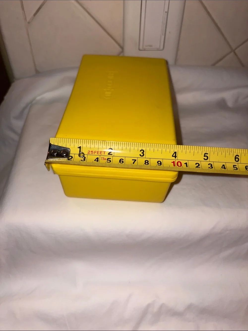 Vintage Yellow Clik Cooler - Mini Container Cooler